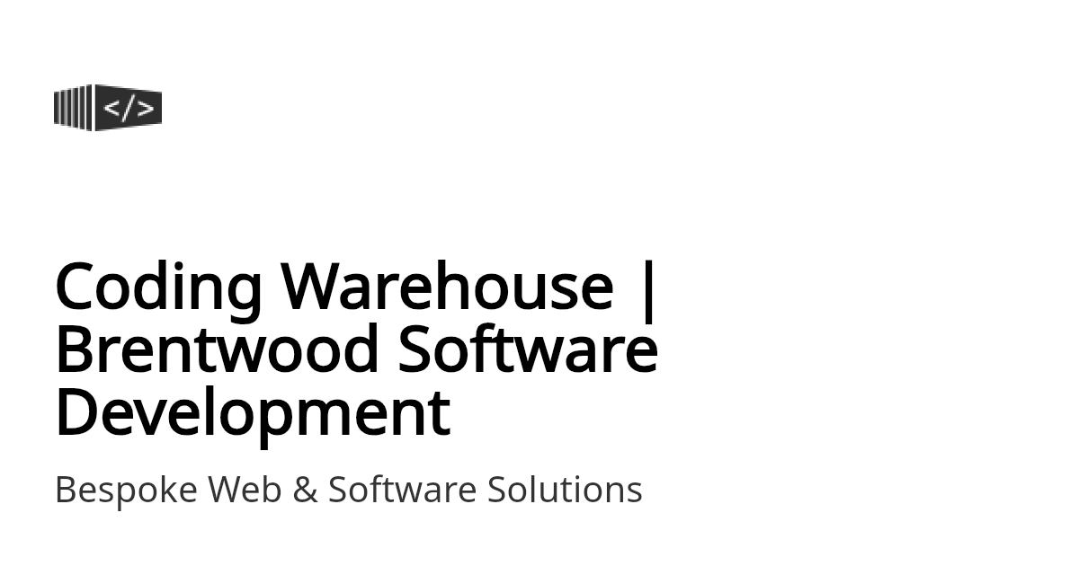 Brentwood Software Development | Coding Warehouse